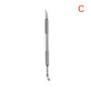 1Pcs Nail Art Dual End Stainless Steel Cuticle Pusher Spoon Dead Skin Removal