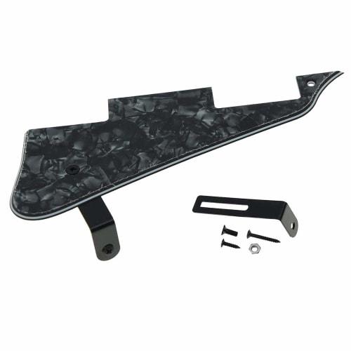 Bunggou Black Pearl LP Guitar Pickguard with Black Bracket for Epiphone Les Paul