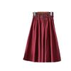 College Style A-line Skirt with Belt - Versatile, Mid-length, Summer Skirt for Women
