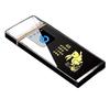 Men's Rechargeable High-Power Windproof Flip Lighter - Sleek Black Technology Design