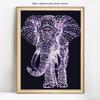 Diamantmaleri elefant korssting harpiks dyremosaikk rhinestone hel rund diamantbroderi