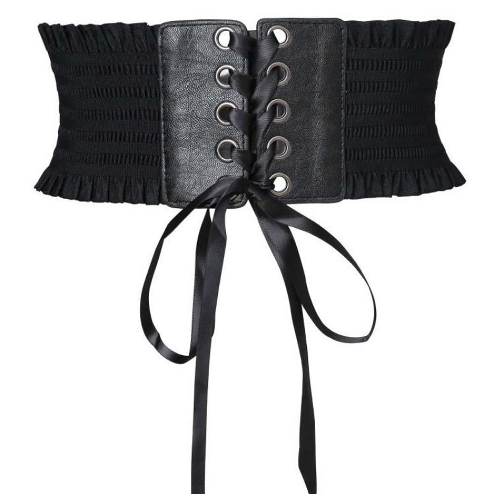 Polyester Elastic Pleated Cummerbunds Strap Rope Elastic High Wide Belt  Ornament
