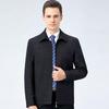 2025 Men's Wool Lapel Jacket: Spring/Autumn Business Casual for Middle-Aged