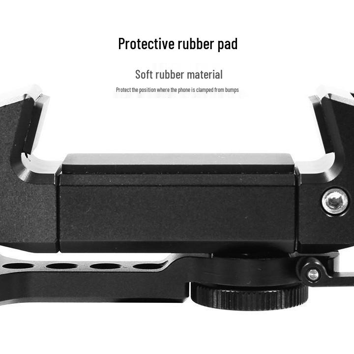 Aluminum Alloy Non-Slip Phone Holder - Stable Clamping for Horizontal & Vertical Shooting Accessories