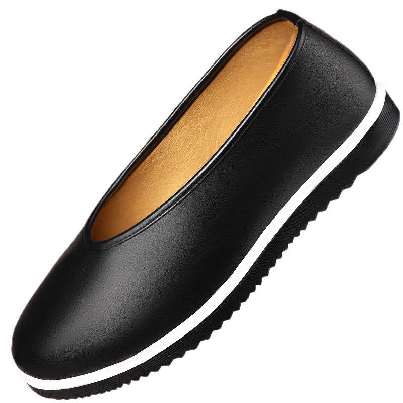 

Metexiang туфли из коровьей кожи мужские из натуральной кожи старые пекинские тканевые туфли мужские дышащие дезодорирующие с круглым носком нескользящие для пожилых людей пожилой человек пожилой человек 47