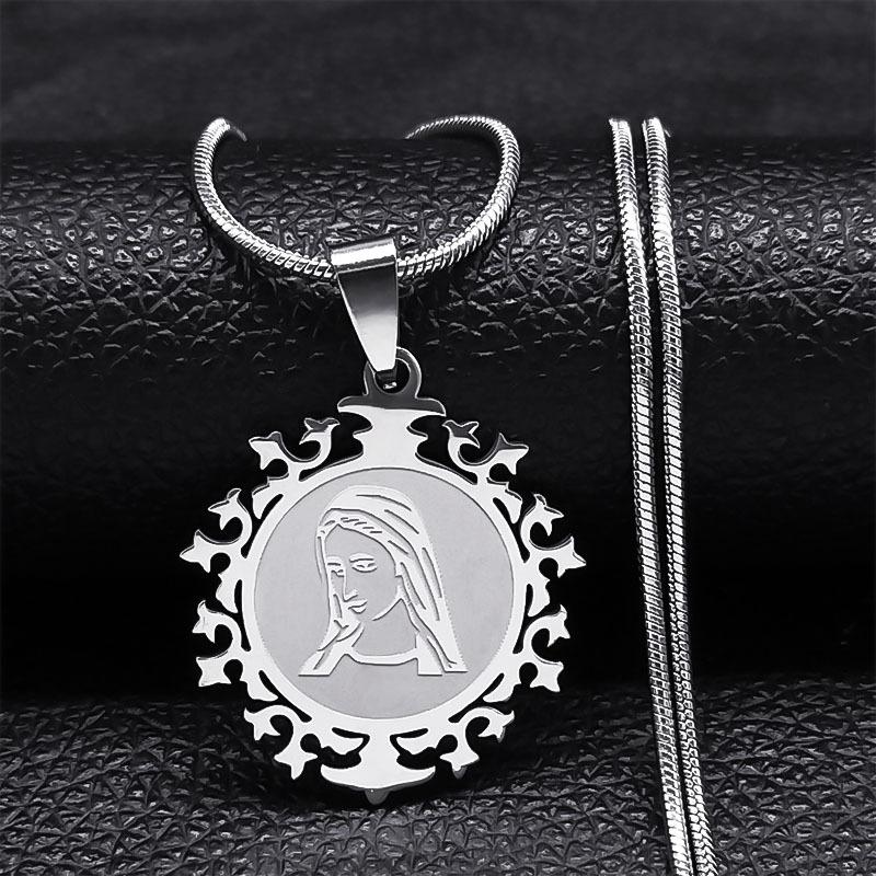 

Pendant Vintage Maria Fashionable Unisex Style Jewelry Necklace for Men and Women 50CM