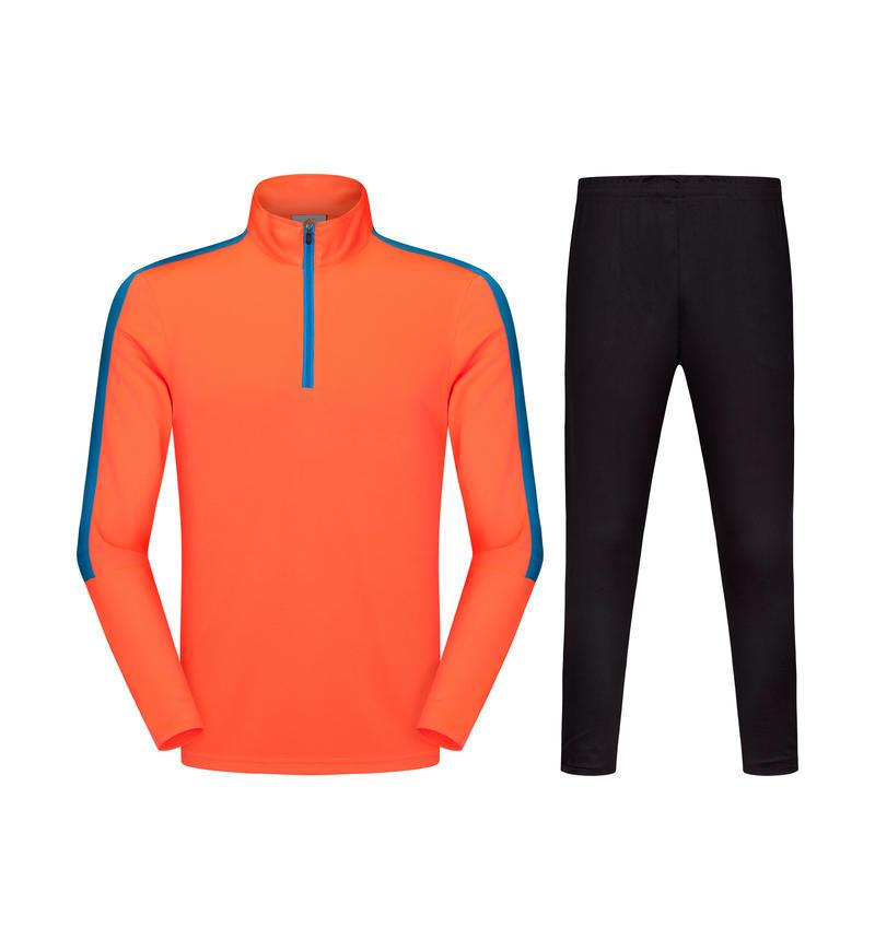 

Осенний теплый спортивный костюм на молнии до середины для взрослых и детей - Футбол, Фитнес, Бег, Тренировочная спортивная одежда 2XL Adult