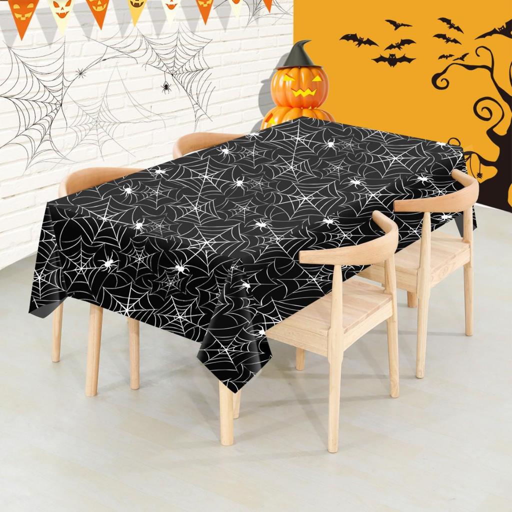 Halloween & Christmas Theme PEVA Tablecloth - Disposable Party Decor