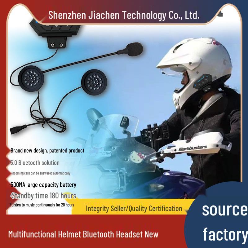 Новая Bluetooth 5.0 гарнитура для мотоциклетного шлема Bluetooth Headset