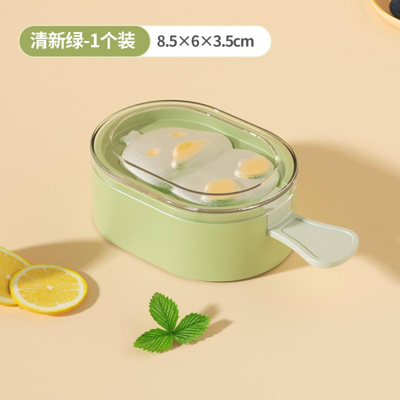 Ice Cream Mold With Lid Magnum DIY Fruit Juice Ice Pop Cube Maker Ice Tray Cartoon Cute Popsicle Mould Kitchen Tool Accessories