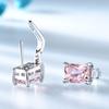 Gica Gema Jewelry S925 Sterling Silver Square Geometry STemperament Stud Earrings For Women Fine High Grade Jewelry Gift To Valentine's