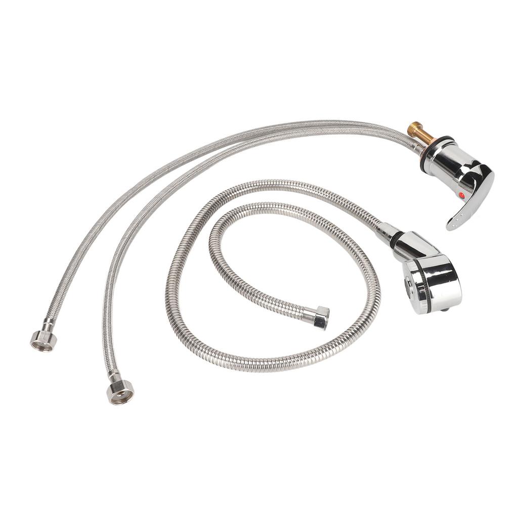 Shampoo-Bett Armaturen-Set Keramikventil Gute Abdichtung Heiß Kalt Shampoo-Bett Armatur Sprayer-Set