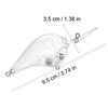 Pack of 10 Unpainted Artificial Bait Fishing Lure Crankbait Blank