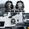 For MAN Truck Stickers Cab Window Top Vinyl Decals Frosted Glass Truck Window Decor Set Left and Right Sticker