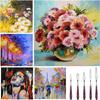 11 Pcs Palette Knife Set, 5 Pcs Stainless Steel Palette Knives and 6 Pcs Plastic Scrapers, Painting Accessories for Oil Acrylic Canvas Painting