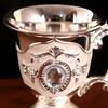 Beautiful Retro Teacup Style Zinc Alloy Exquisite Rhinestone Teacup Decor Home