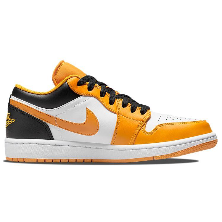 Air Jordan 1 Low Taxi Bianco Sneakers da Uomo Giallo Nero 553558-701