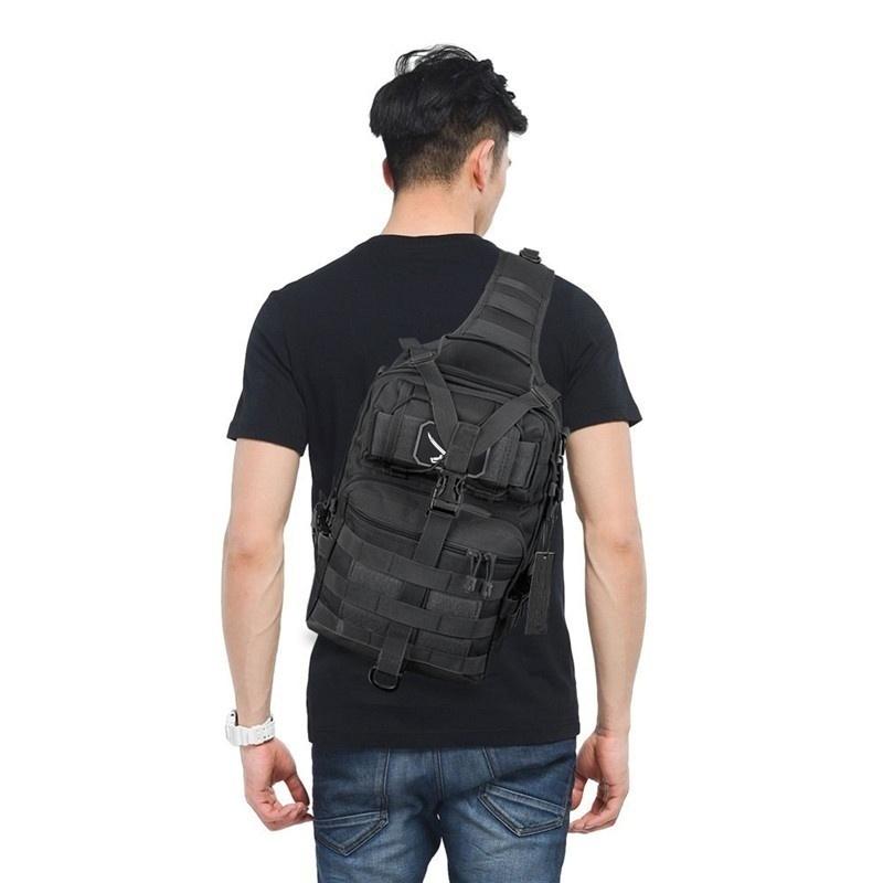Mens Waterproof Chest Bag for Outdoor Hiking Camping Hunting Trekking Travelling
