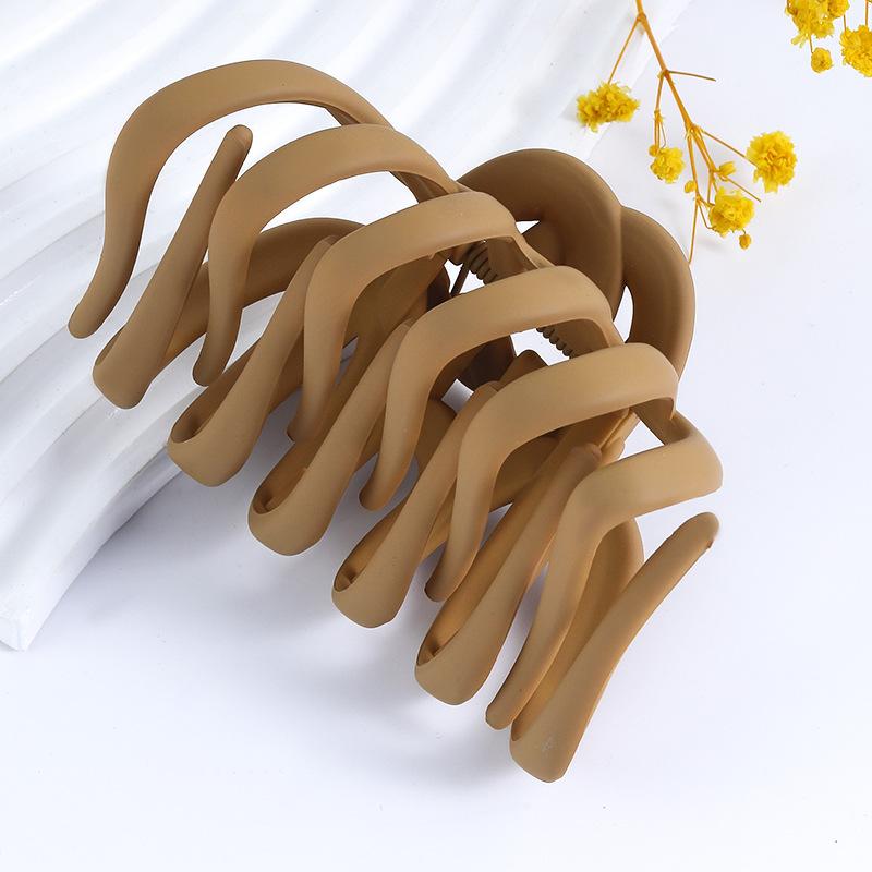 Women's large claw Frosted ghost claw back head bun hair ponytail hair grab Simple claw with summer all-match shark clip