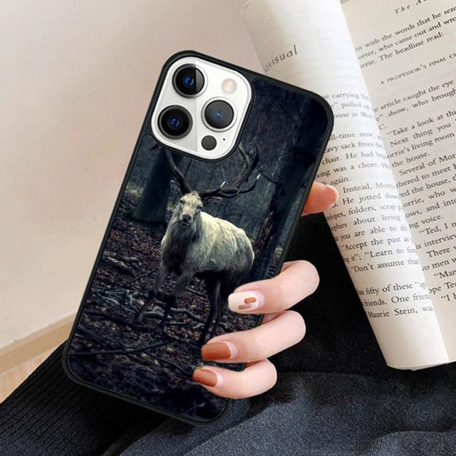 Beautiful Nature Wild Reindeer Moose Stag Phone Case Back Cover for iPhone 17 Air 16 15 14 13 11 12 Pro Max Plus
