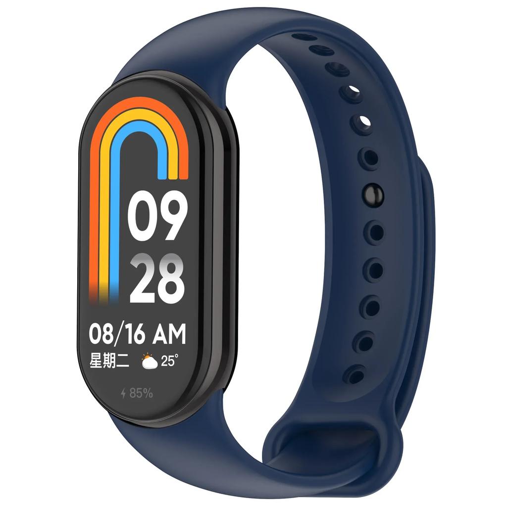 Colour Silicone Strap for Xiaomi Mi Band 10/9 Soft Sport Replaceable Wristband for Xiaomi Mi Band 8/9/10 Original Official Strap