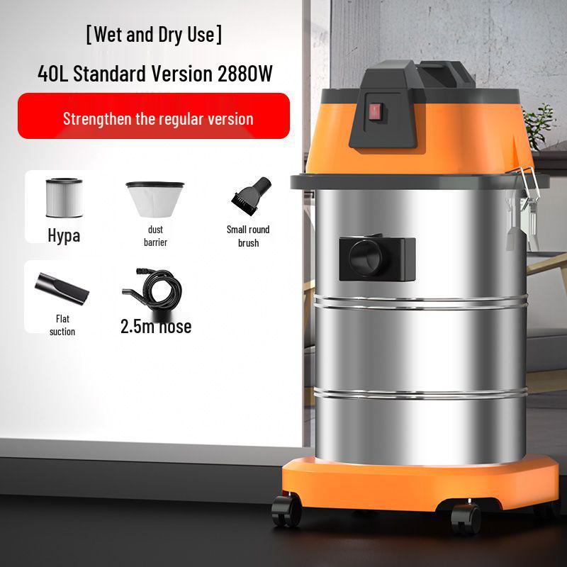 High-Power Wet/Dry Vacuum Cleaner for Home, Workshop, Car Wash, Grout, and Industrial Use