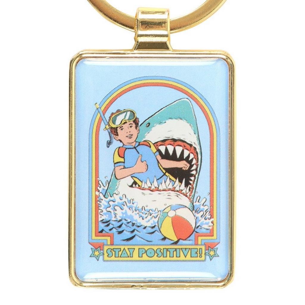 Steven Rhodes Stay Positive Keyring
