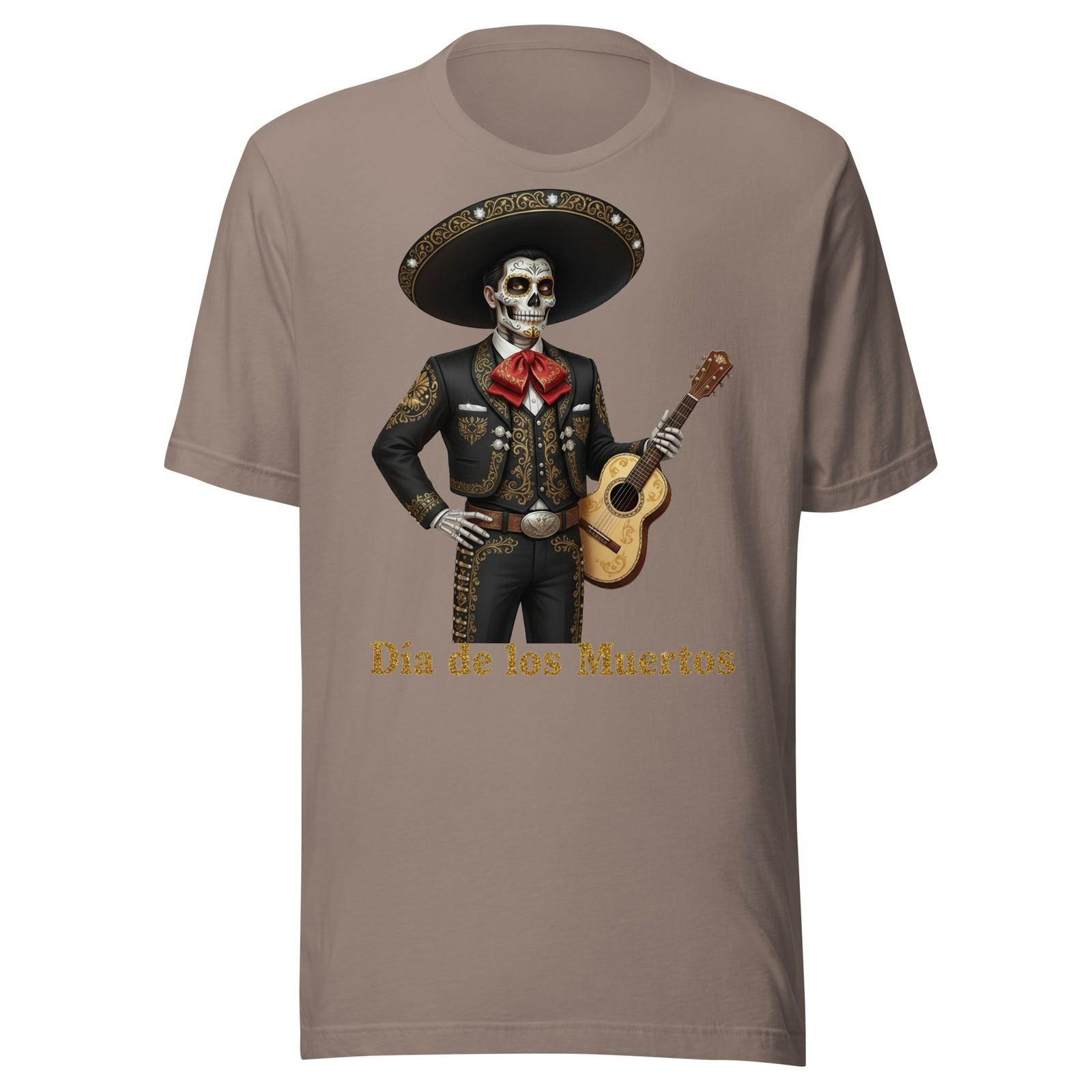 Catrin with guitar Dia de los Muertos Unisex t-shirt S