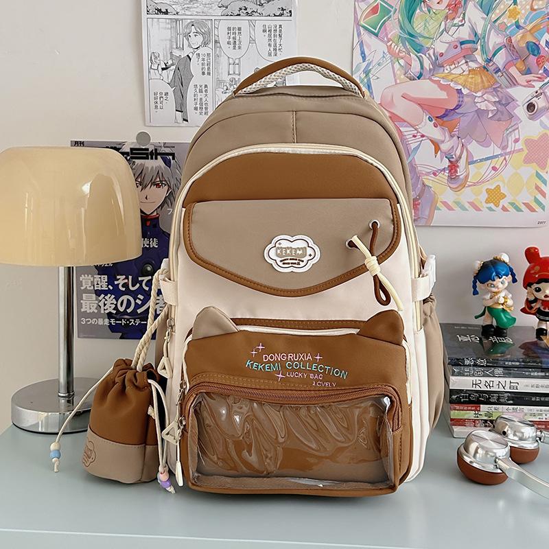 Neuer hochwertiger College-Stil frisches und süßes Mädchen Barstudent Mehrfachfach-Rucksack