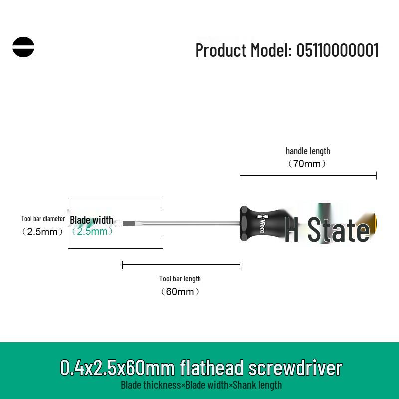 

Wera Non-Slip Phillips 350 & Slotted 335 Screwdriver Set - High Hardness, Imported Tool.