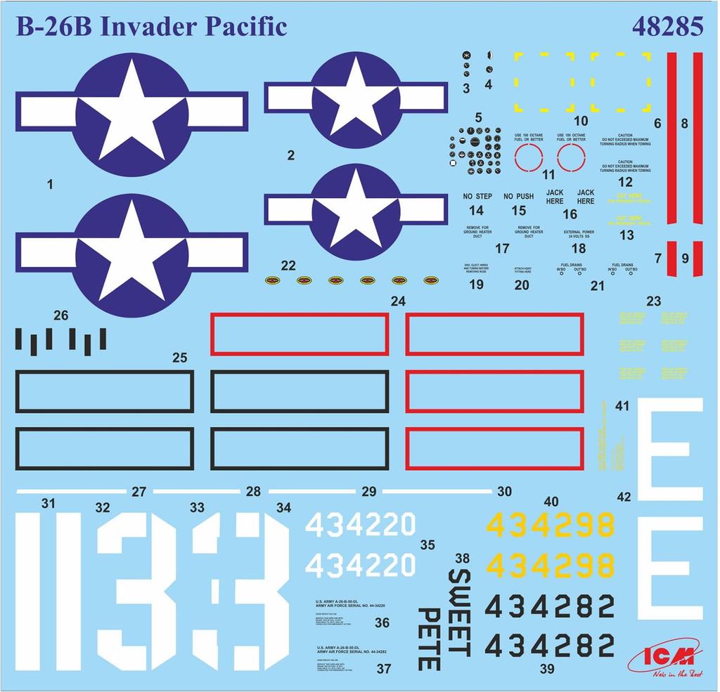ICM scale US Air Force Invader Pacific War plastic model kit 48285 1/48 A-26