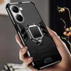 Coque blindée résistante aux chocs pour Xiaomi Poco X7 Pro 5G Support de voiture magnétique Anneau Protection Fundas PocoX7Pro F7 Couverture antichoc