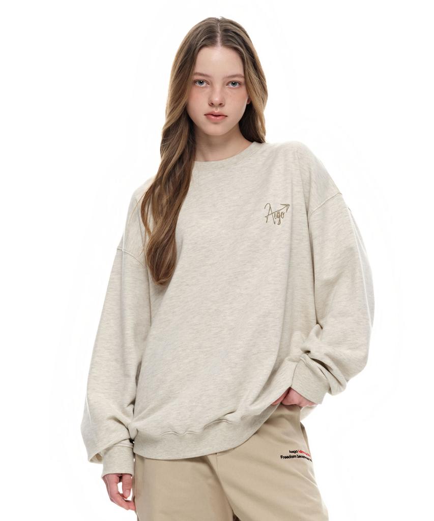 AEGO FREEDOM LAB Igo Archive Sweatshirt_Oatmeal Beige