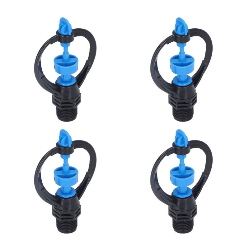 15Pcs Lawn Sprinkler Nozzle G1/2 External Thread 360° Automatic Rotation Mid Range For Lawn Garden Watering IrrigationRound