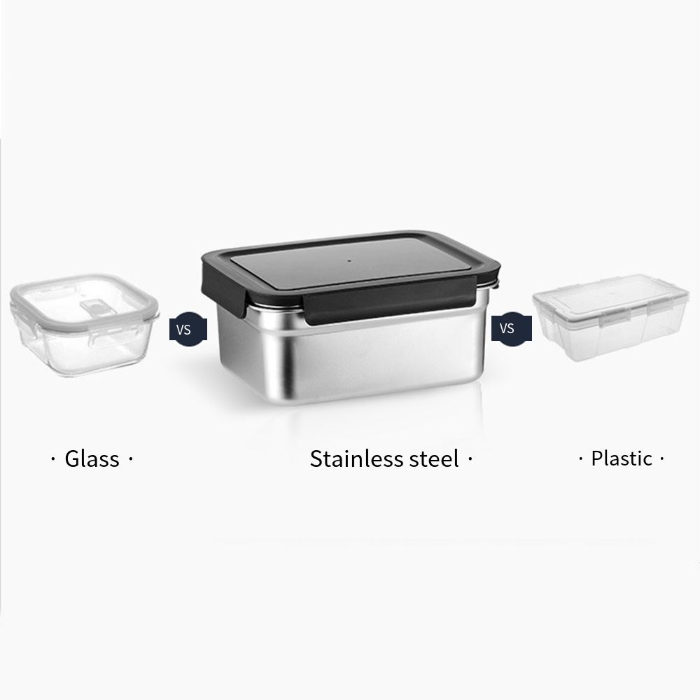 Food Grade Food Storage Containers Portable Food Box Seal Crisper Lnsulated Lunch Box School