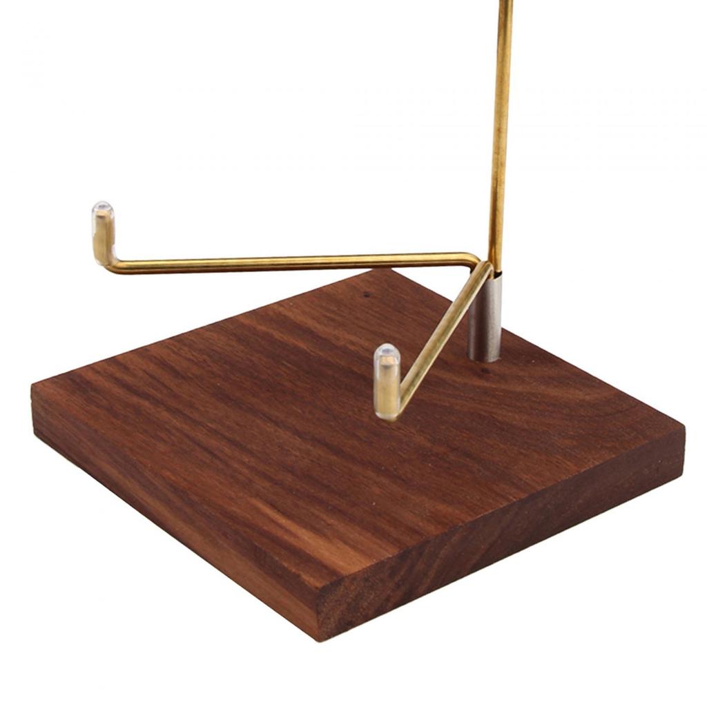 Sphere Display Holder Durable Wood Base Home Decor Pedestals Decorative Small Display Easel Holder for Agate Rocks Collectibles