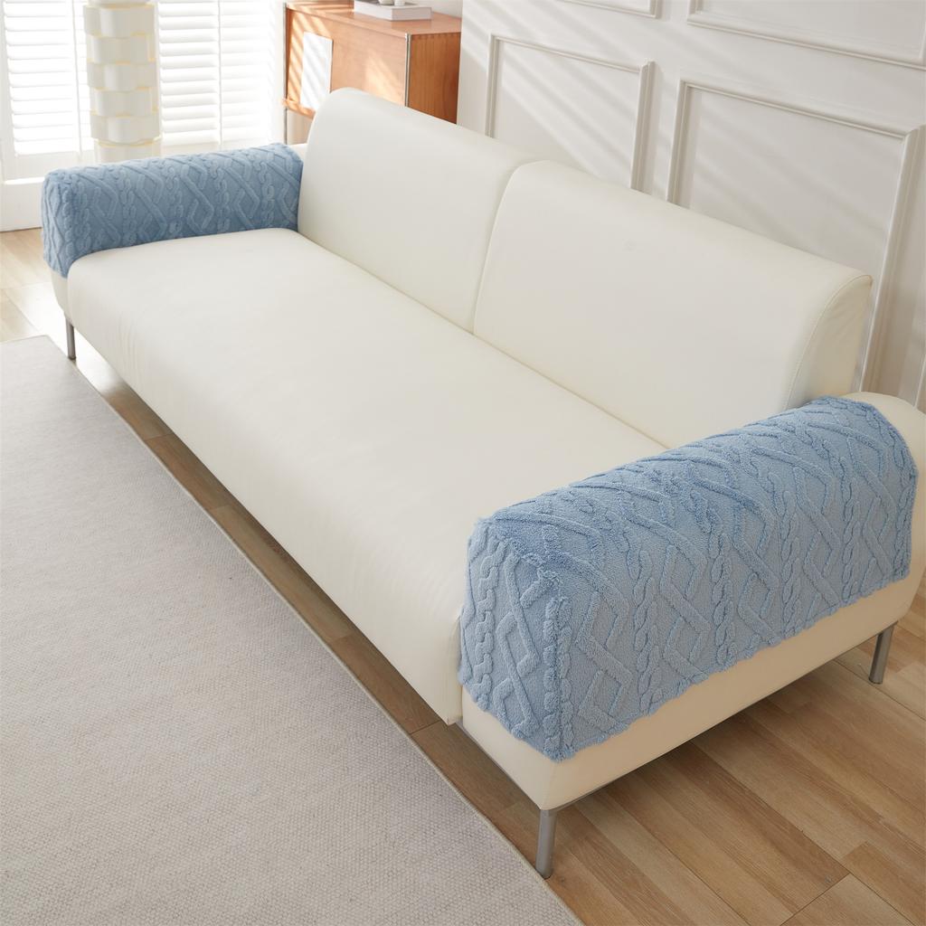1Set/2pcs Couch Stretch Soft Jacquard Arm Covers  Armrest Covers for Sofa - Protect Your Furniture and Enhance Your Home Decor