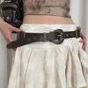 American Women's Belt Pu Leather Dress Jeans Belt Vintage Waist Belt  Waist Accessories