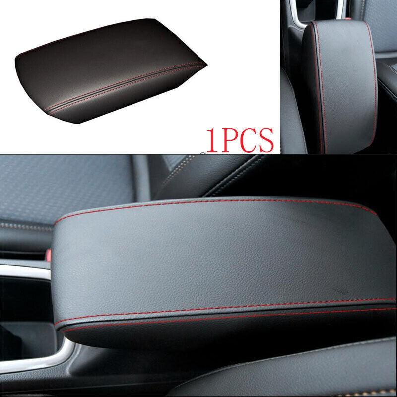 For Chevrolet Malibu 2016~2024 Black Leather Central Console Armrest Box Cover