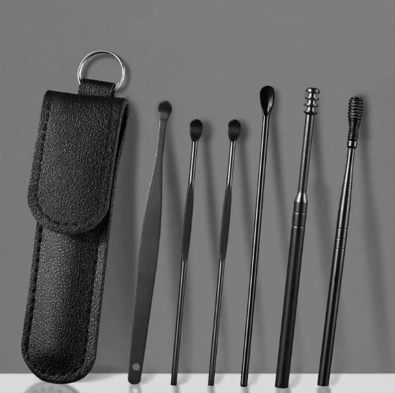 Ear Cleaner Ear Wax Pickers Stainless Steel Earpick Wax Remover Piercing Kit Earwax Curette Spoon Care Ear Clean Tools