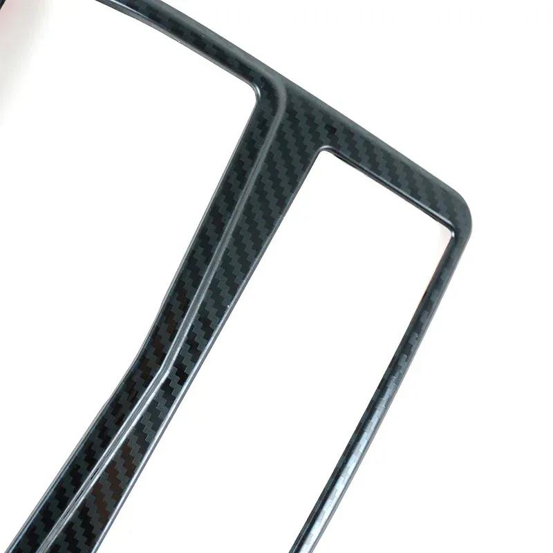 Car Rear Air Vent Outlet Frame Trim Carbon Fiber Pattern Sticker Accessory For Mercedes Benz CLS W218 CLS260 300 320 350 2012-17