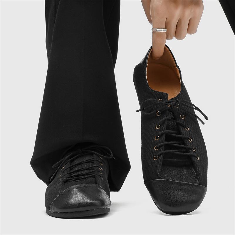 Commuter Men'S Board Shoes Casual Versatile Moral Training Shoes Retro Classic Trendy Fashion Minimalist Small Leather Shoes