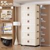 45-90 Wide Multi-layer Folding Plastic Storage Cabinet for Baby Wardrobe Organizer