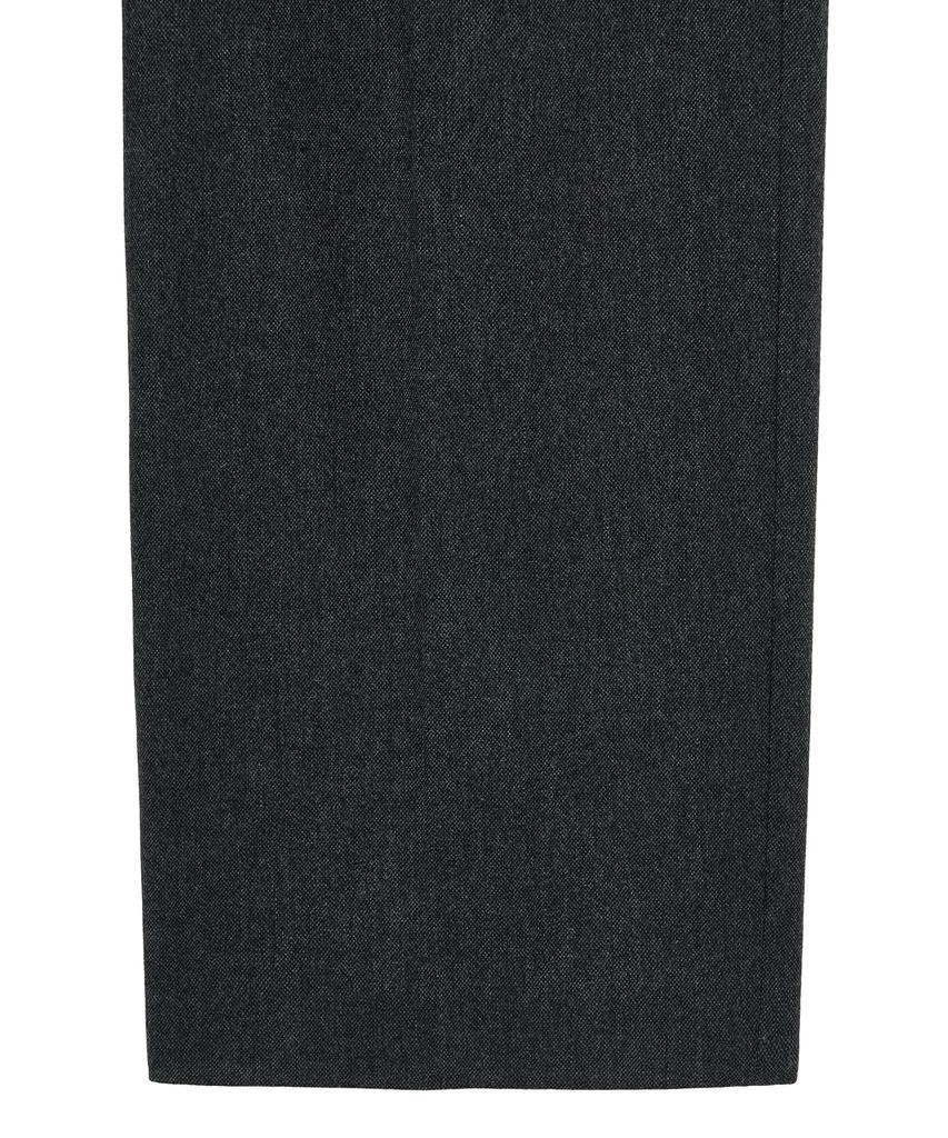 NOIRER FOR WOMAN Belted Pocket Wide Slacks (Gray)