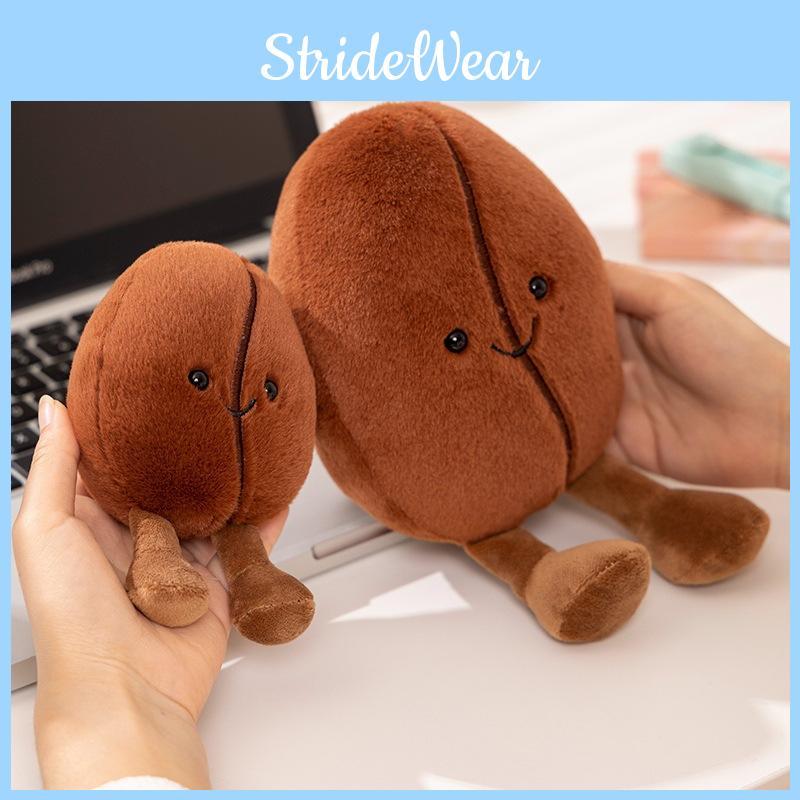 Coffee Bean Male Plush Toy Cute Cartoon Girl Bedroom Decoration Gifts Dolls