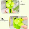 8pcs Mini Cartoon Frog Shaped Portable Handheld Fan Gift Set,Adult Party Birthday Gifts,Pinata Filler,Suitable for Summer Parties,Group Dining Scenes