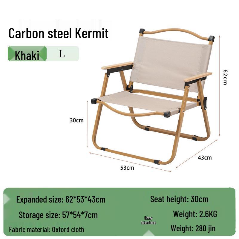 Kermit Outdoor Portable Aluminum Folding Camping & Fishing Chair