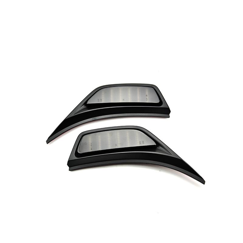 For Jeep Gladiator JT Wrangler JL Rubicon Sahara 2x Smoked Front Fender LED Repeat Side Marker Lights DRL Daytime Running Lamp