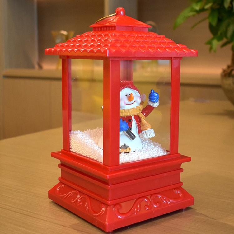 Christmas Lantern Decorative Santa Snowman USB Charging/Battery Powered 8 Music