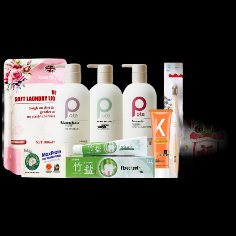 Bati Anti-Dandruff 8-Piece Wash & Care Gift Set